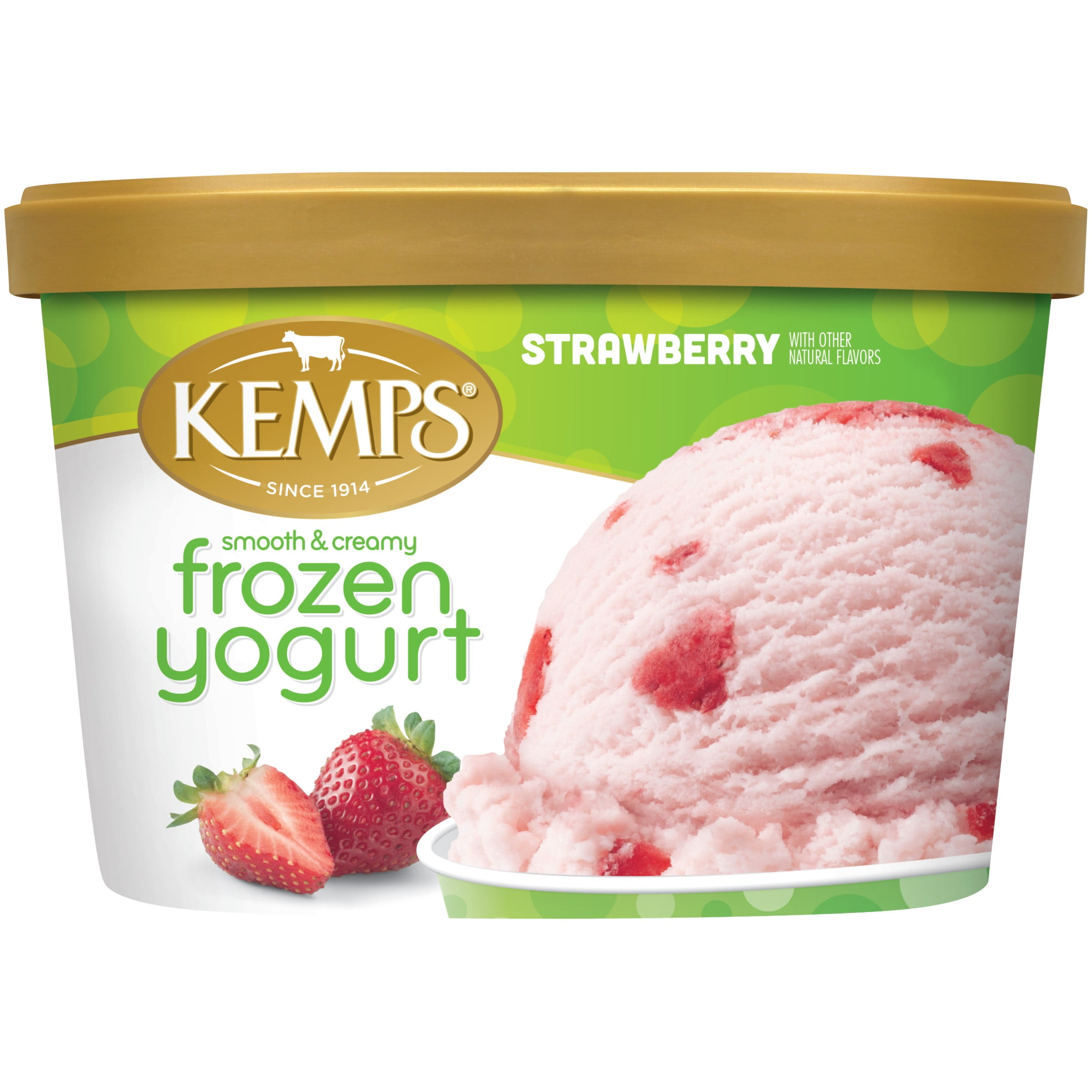 Kemps Smooth & Creamy Strawberry Frozen Yogurt 1.5 Qt