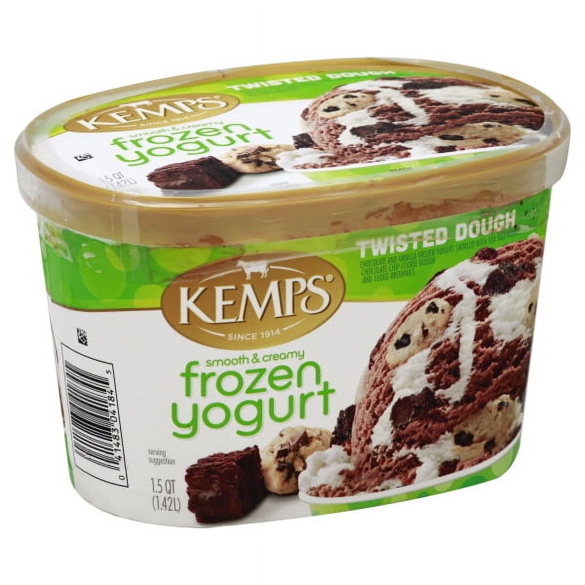 Kemps Twisted Dough Frozen Yogurt 1.5 Qt