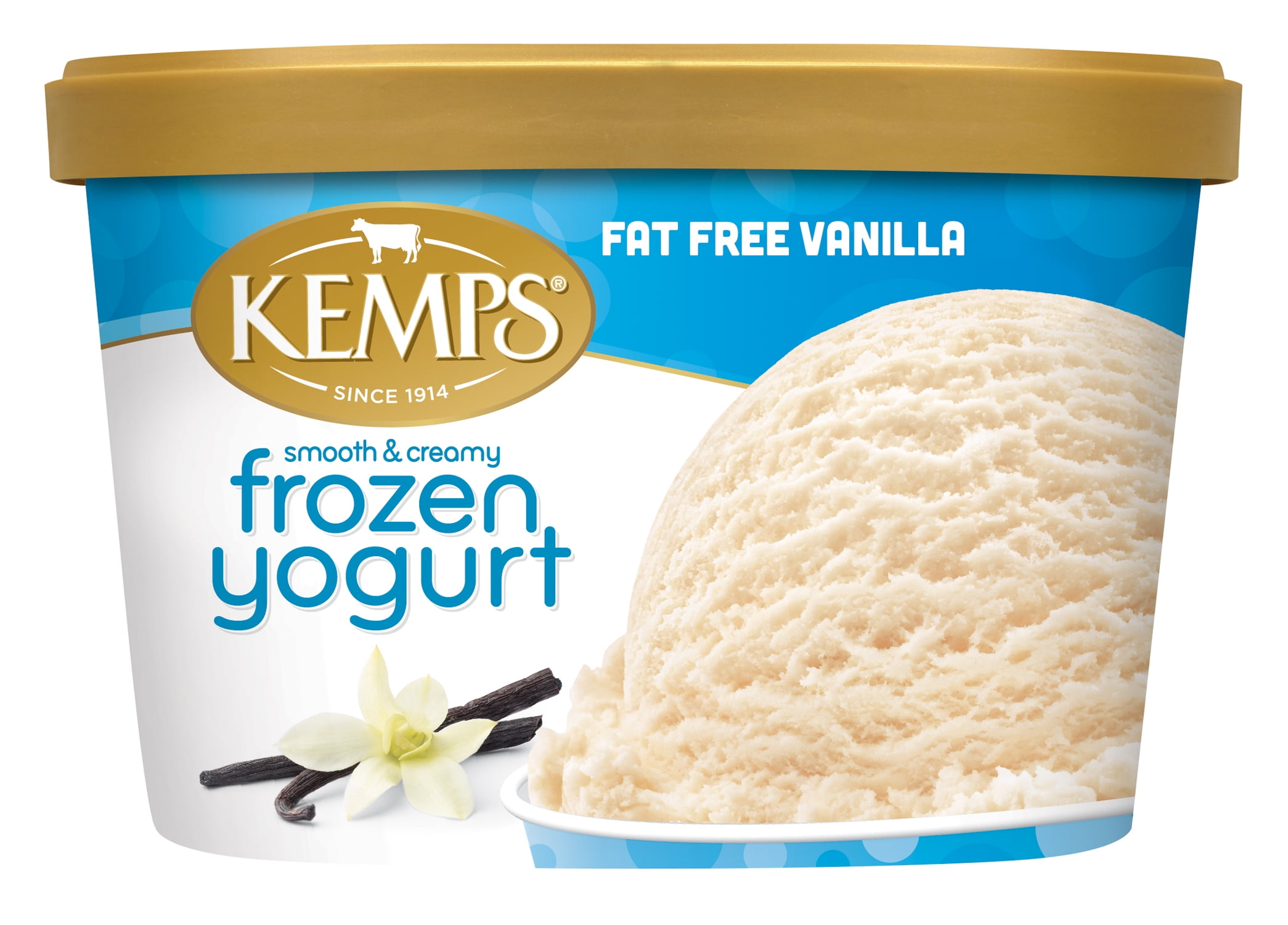 Kemps Vanilla Fat Free Frozen Yogurt, 1.5 Qt