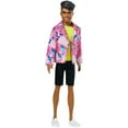 thumbnail image 1 of Ken 60Th Anniversary Doll 3 In Throwback Rocker Look With Neon Top, Shorts & Shoes for Kids 3 To 8 Years Old, 1 of 5