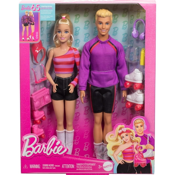 Ken & Barbie Fashionista Dolls 65th Anniversary 2pk - Walmart