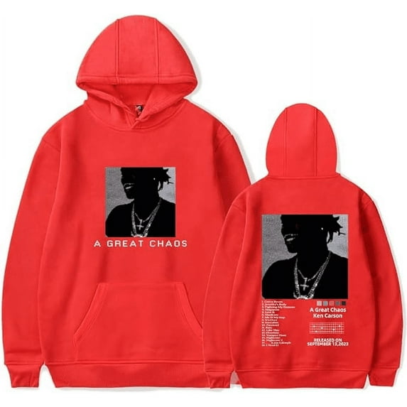 Ken Carson A Great Chaos Album Merch Hoodies Merch pop print Unisex Casual Street Clothing