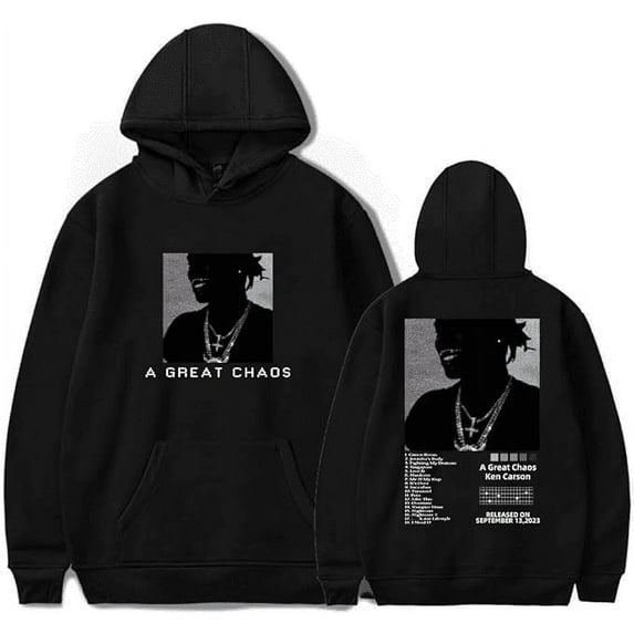 Ken Carson A Great Chaos Album Merch Hoodies Merch pop print Unisex Casual Street Clothing