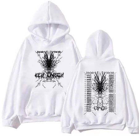 Ken Carson Chaos World Tour 2024 Hoodie Harajuku Hip Hop Pullover Tops Popular Music Sweatshirt Fans Gift
