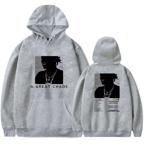 Ken Carson Merch A Great Chaos Album Hoodie Men Women's Long Sleeve Sweatshirt Harajuku Streetwear Pocket Clothes