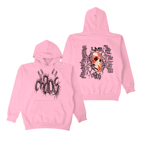 Ken Carson Merch A Great Chaos Logo Hoodie LiveChaos Tour Hoodies 2024 Tour For Fans Women Mens Rapper Hip Hops Pullovers