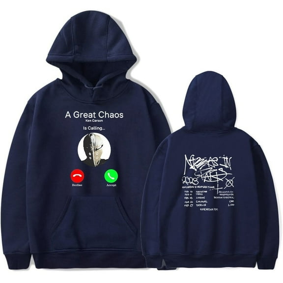 Ken Carson Merch Hoodie A Great Chaos Tour Hoodies Sweatshirt Rapper Hip Hop Merch Pullovers Unisex