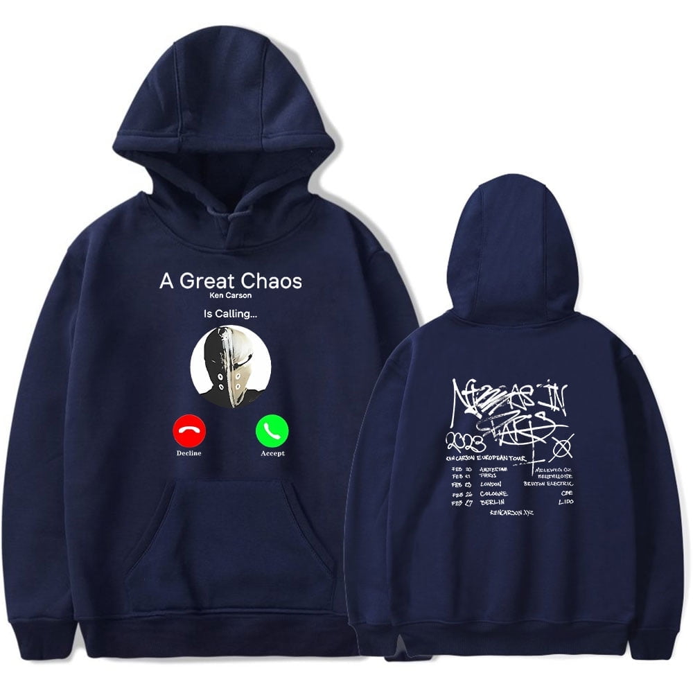 Ken Carson Merch Hoodie A Great Chaos Tour Hoodies Sweatshirt Rapper Music Fans Hip Hop Pullovers Walmart
