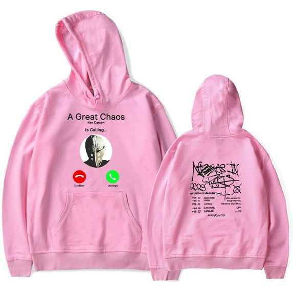Ken Carson Merch Hoodie A Great Chaos Tour Hoodies Sweatshirt Rapper Music Fans Hip Hop Pullovers
