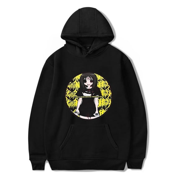Ken Carson Merch Hoodie LiveChaos WorldTour Merch Hoodies Anime Harajuku Women Mens Streetwear Rapper Pullover
