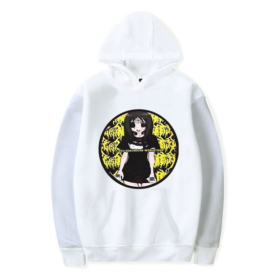 Ken Carson Merch Hoodie LiveChaos WorldTour Merch Hoodies Anime Harajuku Women Mens Streetwear Rapper Pullover