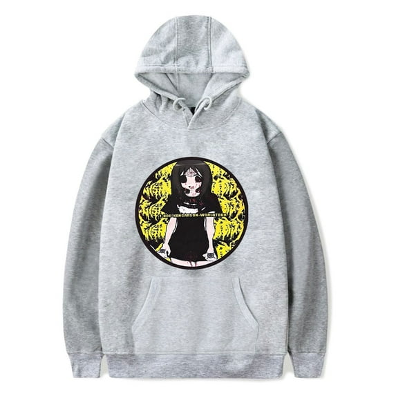 Ken Carson Merch Hoodie LiveChaos WorldTour Merch Hoodies Anime Harajuku Women Mens Streetwear Rapper Pullover