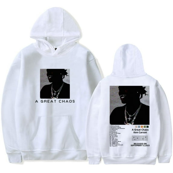 Ken Carson Merch Hoodies A Great Chaos Album Merch Hoodie Men Women Sweatshirt Long Sleeve Pullover