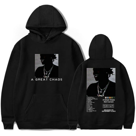 Ken Carson Merch Hoodies A Great Chaos Album Merch Hoodie Men Women Sweatshirt Long Sleeve Pullover