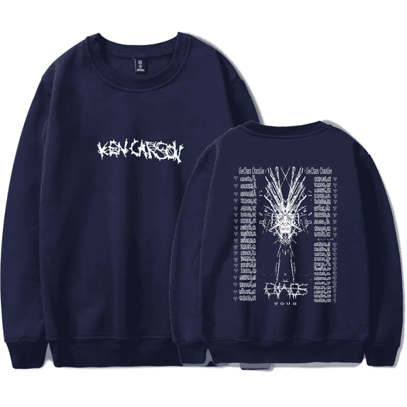 Ken Carson Merch Long Sleeve Crewneck A Great Chaos AGC Sweatshirt Live Chaos ChaosLive Tour Merch Rapper Streetwear Hoodie