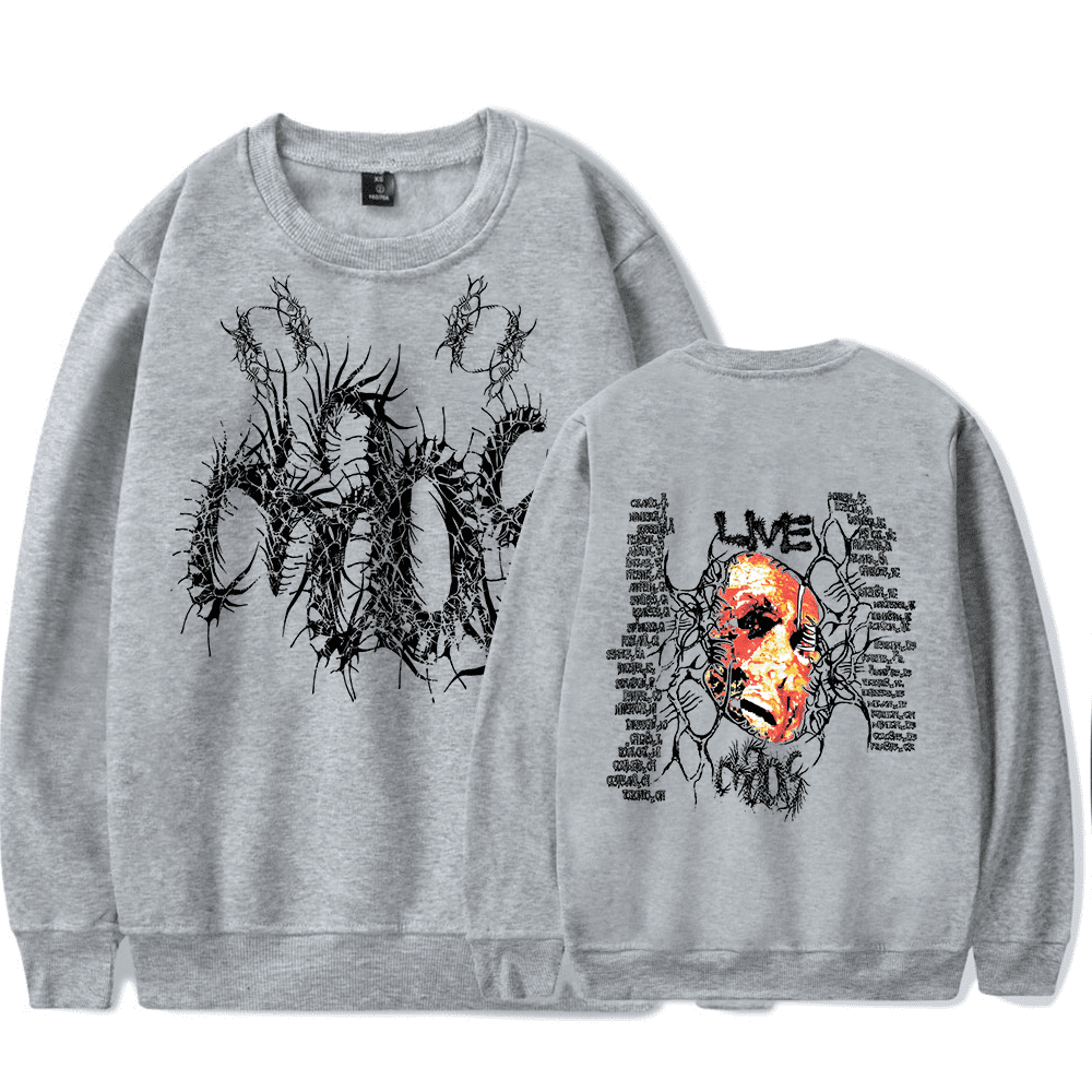 Ken Carson Merch Long Sleeve Sweatshirt A Great Chaos Logo Hoodie ...