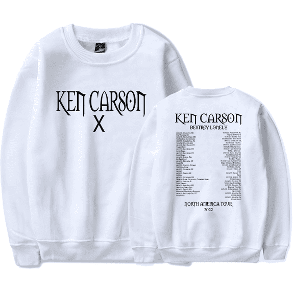 Ken Carson Merch Long Sleewe Sweatshirt Hoodie A Great Chaos AGC Crewneck Tour Merch Rapper Streetwear Hooded Sweatshirt
