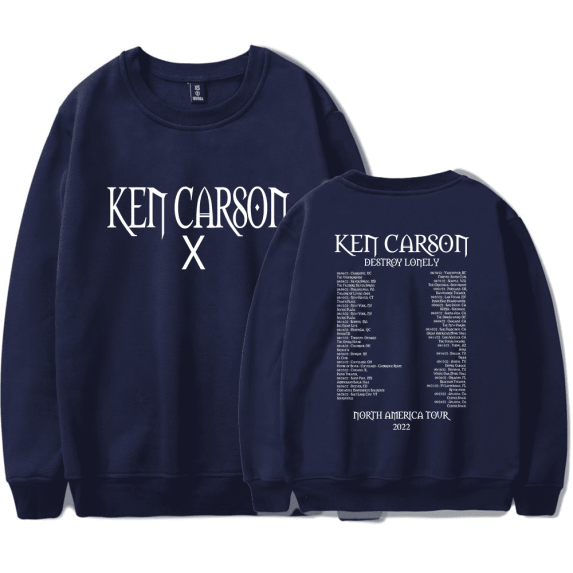 Ken Carson Merch Long Sleewe Sweatshirt Hoodie A Great Chaos AGC Crewneck Tour Merch Rapper Streetwear Hooded Sweatshirt