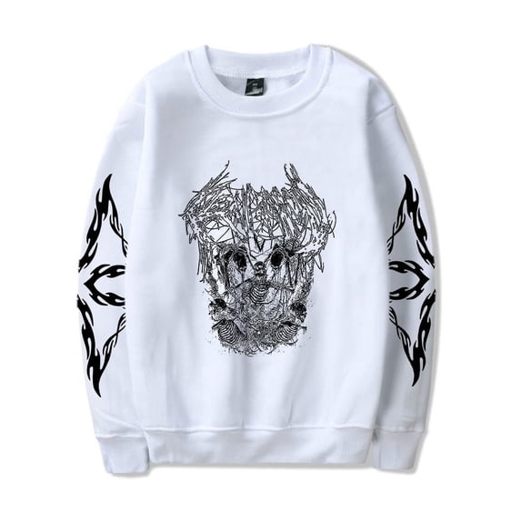 Ken Carson Merch Sweatshirt A Great Chaos Long Sleeve X Teen Thermal Sweatshirts Rapper Clothes