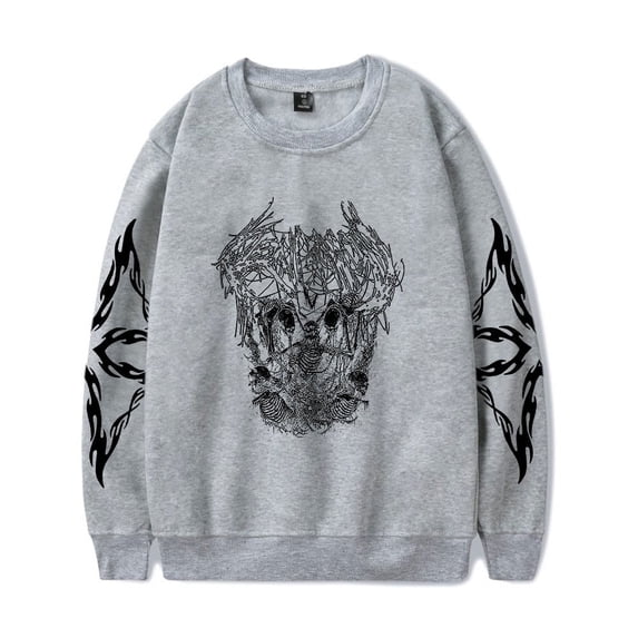 Ken Carson Merch Sweatshirt A Great Chaos Long Sleeve X Teen Thermal Sweatshirts Rapper Clothes