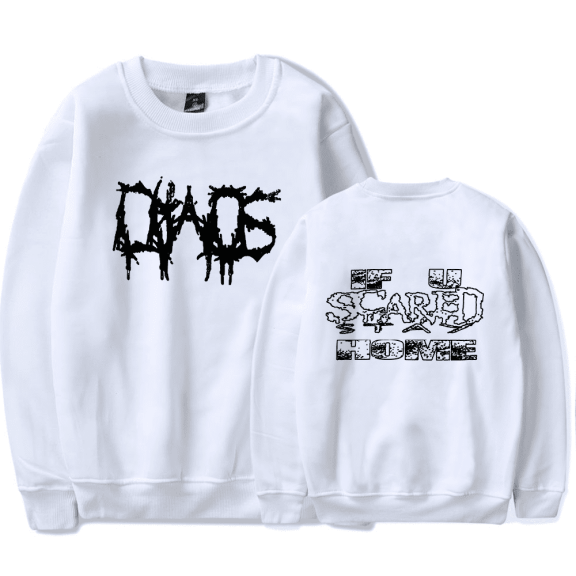 Ken Carson Merch Sweatshirt A Great Chaos Stay Home Long Sleeve Women Men Rapper Crewneck