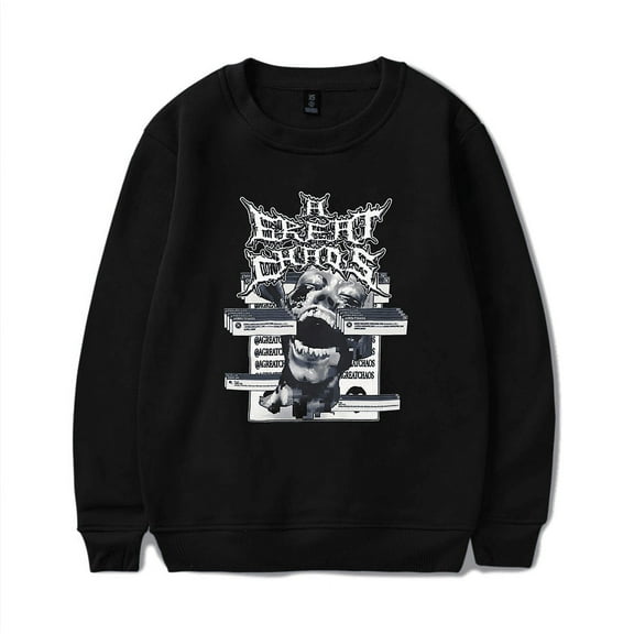 Ken Carson Merch Sweatshirt Crewneck A Great Chaos Album Hooded Hoodie LiveChaos Tour Women Mens Streetwear Long Sleeve