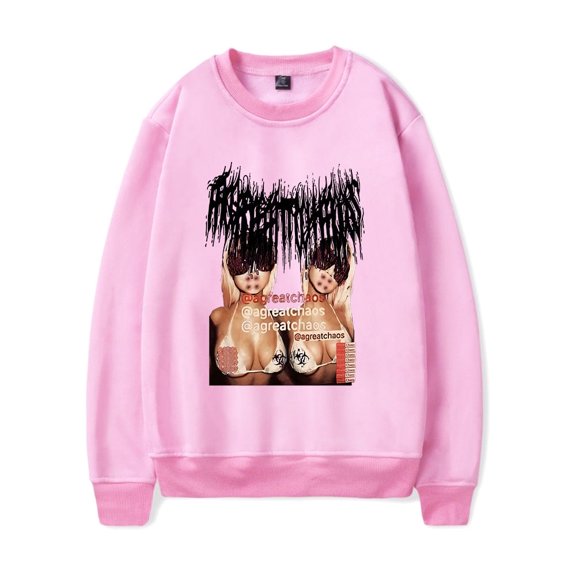 Ken Carson Merch Sweatshirt agreatchaos Long Sleeve A Great Chaos World Tour Merch Women Mens Streetwear Rapper Hip Hop Clothes