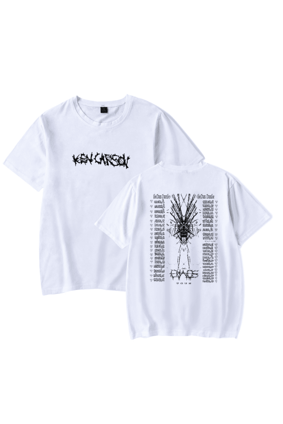 Ken Carson Merch T-Shirt A Great Chaos AGC T Shirt Live Chaos ChaosLive Tour Merch Rapper Streetwear Tee Tops