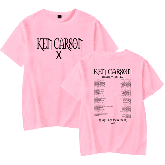 Ken Carson Merch T-Shirt A Great Chaos AGC Tees Tour Merch Rapper Streetwear Short Sleeve Top T Shirt