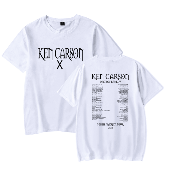 Ken Carson Merch T-Shirt A Great Chaos AGC Tees Tour Merch Rapper Streetwear Short Sleeve Top T Shirt