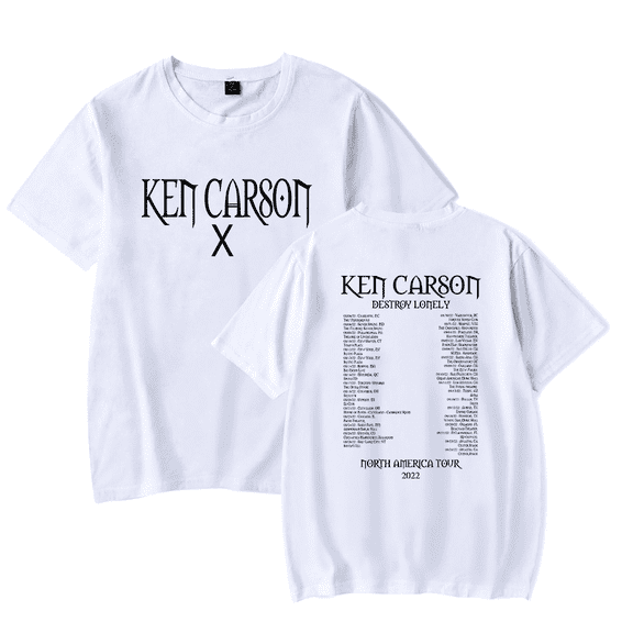 Ken Carson Merch T-Shirt A Great Chaos AGC Tees Tour Merch Rapper Streetwear Short Sleeve Top T Shirt