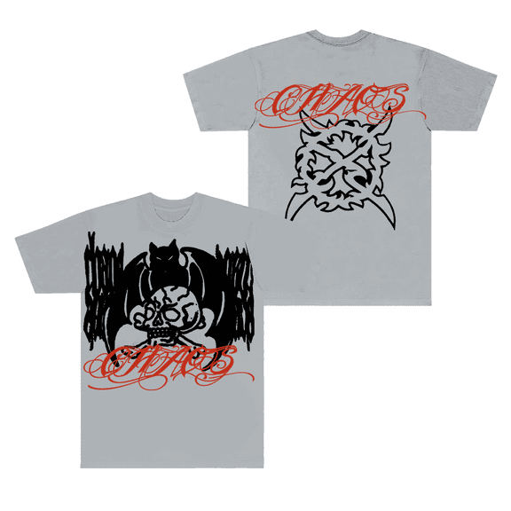 Ken Carson Merch T-Shirt A Great Chaos Bat Logo Printed Tee LiveChaos Tour Rapper Top T Shirts