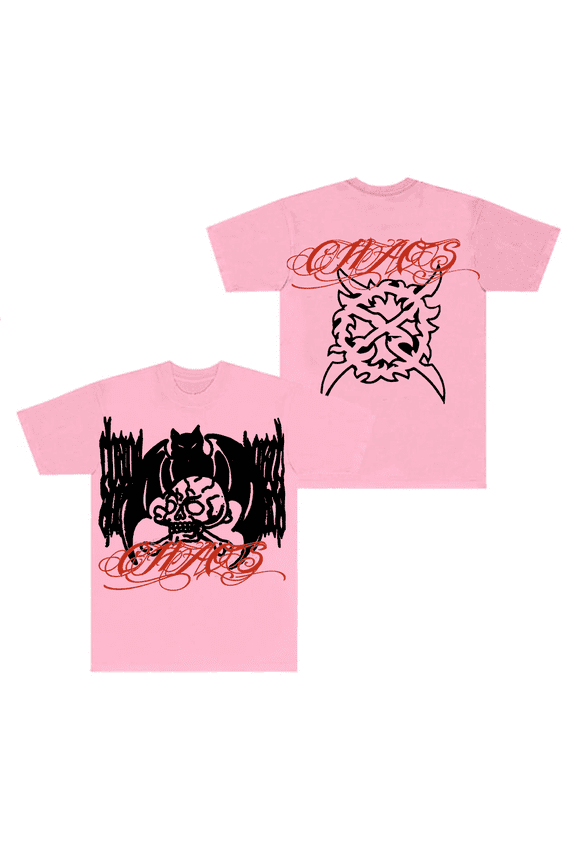 Ken Carson Merch T-Shirt A Great Chaos Bat Logo Printed Tee LiveChaos Tour Rapper Top T Shirts