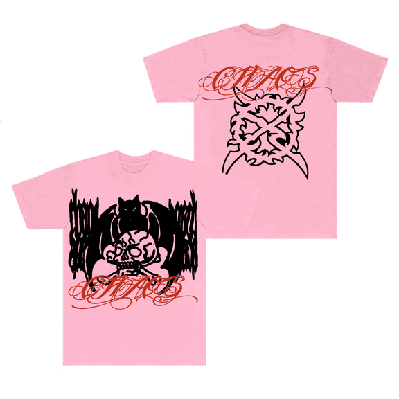 Ken Carson Merch T-Shirt A Great Chaos Bat Logo Printed Tee LiveChaos Tour Rapper Top T Shirts