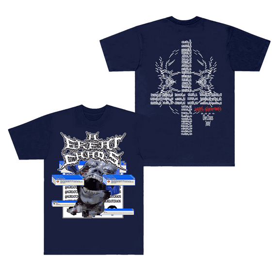 Ken Carson Merch T-Shirt A Great Chaos Error Black Tee LiveChaos Tour Women Men Rapper Top T Shirts