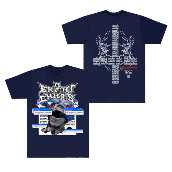 Ken Carson Merch T-Shirt A Great Chaos Error Black Tee LiveChaos Tour Women Men Rapper Top T Shirts