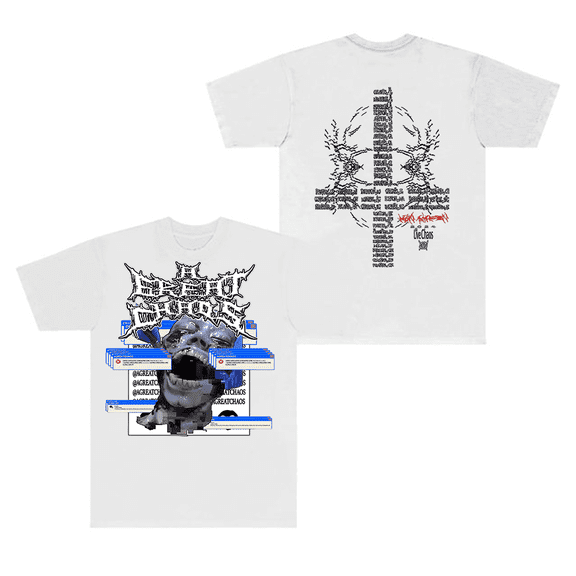 Ken Carson Merch T-Shirt A Great Chaos Error Black Tee LiveChaos Tour Women Men Rapper Top T Shirts