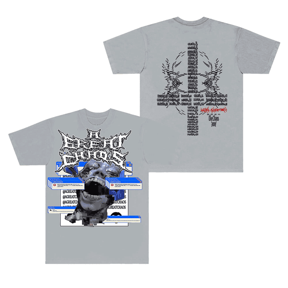 Ken Carson Merch T-Shirt A Great Chaos Error Black Tee LiveChaos Tour Women Men Rapper Top T Shirts