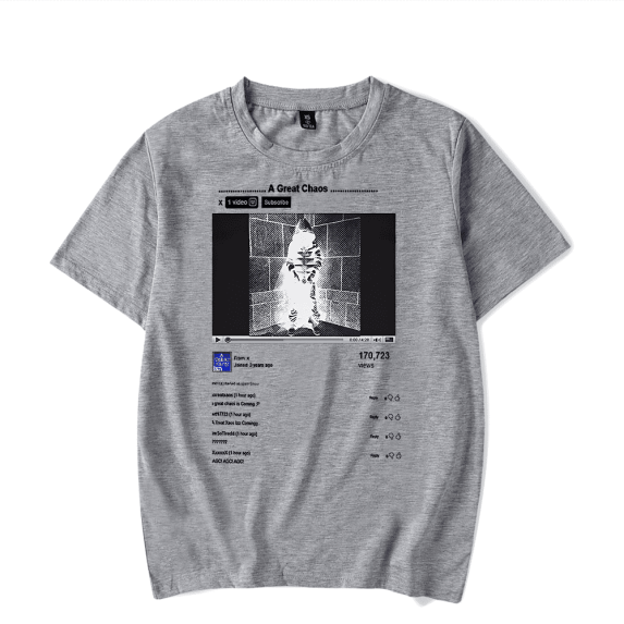 Ken Carson Merch T Shirt A Great Chaos Video T-Shirts Short Sleeves Tees For Rapper Men Women Summer Clothes