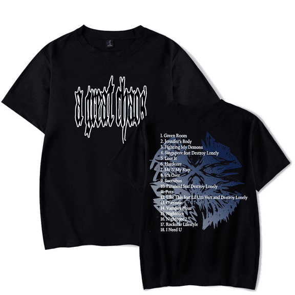 Ken Carson Merch T-Shirt Album A Great Chaos AGC Tee For Fans Women Mens T Shirts Rapper Streetwear Short Sleeves