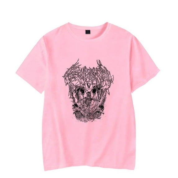Ken Carson Merch T Shirts A Great Chaos AGC Skull Face T-Shirt Rapper Tees Mens Women Short Sleeve Streetwear