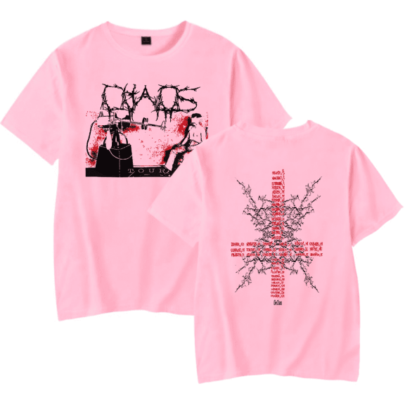 Ken Carson Merch T Shirts A Great Chaos World Tour Tee Merch 2024 New Women Mens Streetwear Rapper Tops KenCarson T-Shirt