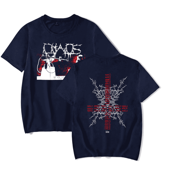 Ken Carson Merch T Shirts A Great Chaos World Tour Tee Merch 2024 New Women Mens Streetwear Rapper Tops KenCarson T-Shirt