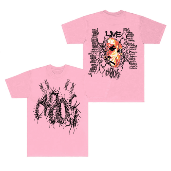 Ken Carson Merch Tee A Great Chaos Logo T-Shirt LiveChaos Tour T Shirts 2024 Tops For Fans Women Mens Streetwear Rapper Hip Hops