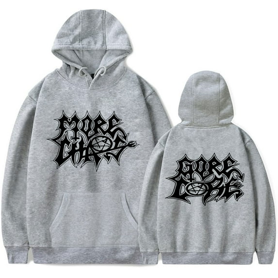 Ken Carson More Chaos Hooded Drawstring Pocket Sweatshirt Men/women Streetwear Rap Hip Hop Pullover