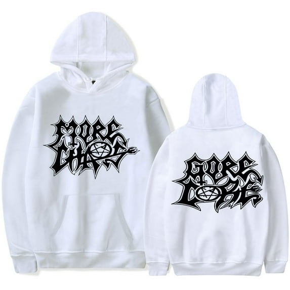 Ken Carson More Chaos Hooded Drawstring Pocket Sweatshirt Men/women Streetwear Rap Hip Hop Pullover