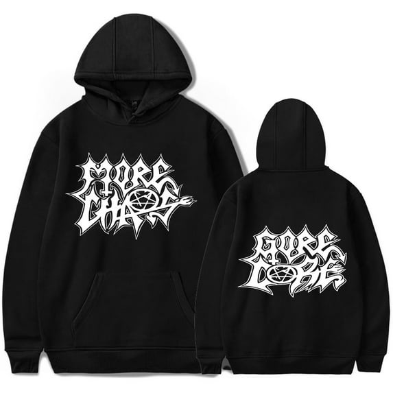 Ken Carson More Chaos Hooded Drawstring Pocket Sweatshirt Men/women Streetwear Rap Hip Hop Pullover