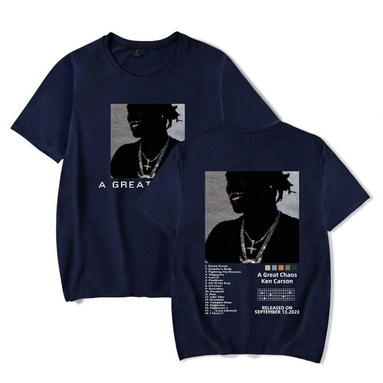 Ken Carson AGC オフィシャル Tシャツ Ken Carson AGC A Great Chaos JB Album Tour Merch Tee - All