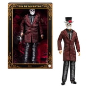 Barbie 2026 Da De Muertos Ken Doll in Knee Length Jacket and Removable Calavera Mask and Hat