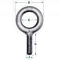 thumbnail image 1 of Ken Forging - K2008-UNF - 3/4-16 X 2 Plain Pattern Eyebolt Fine Thread, 1EA, 1 of 2